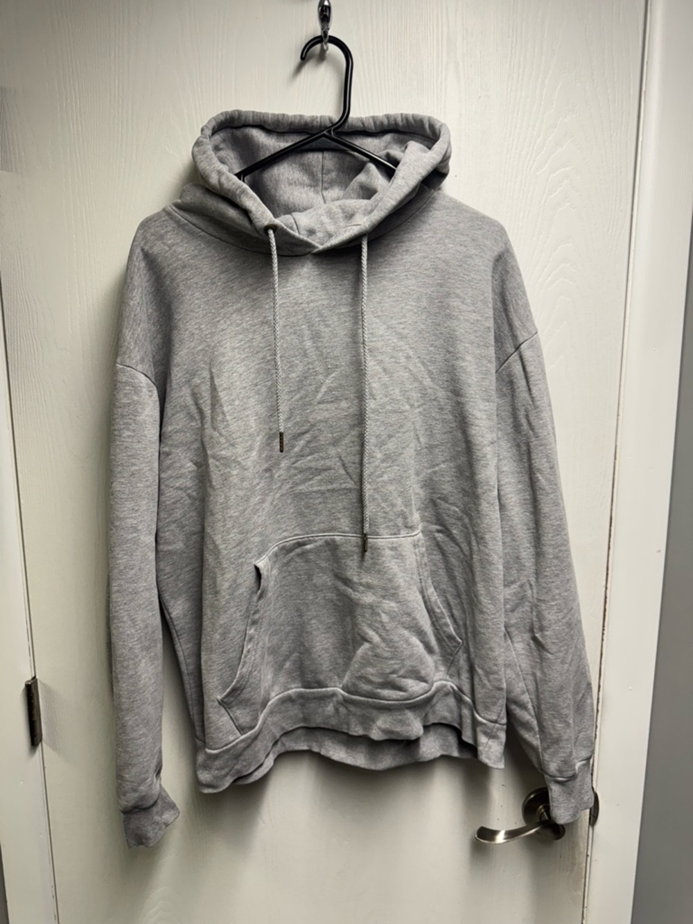 Zara Light Gray Men's Hooded Sweatshirt